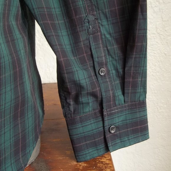 OURCASTE Dark Academia Preppy Parochial Tartan Punk Plaid Kevin Shirt XL NWT - Picture 4 of 8